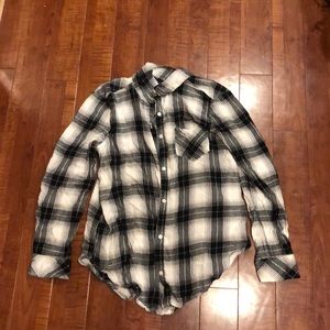 Black and white BP flannel